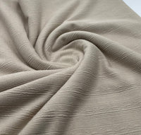 Stone Soft Striped Textured Stretch Fabric - T9 Fabrics