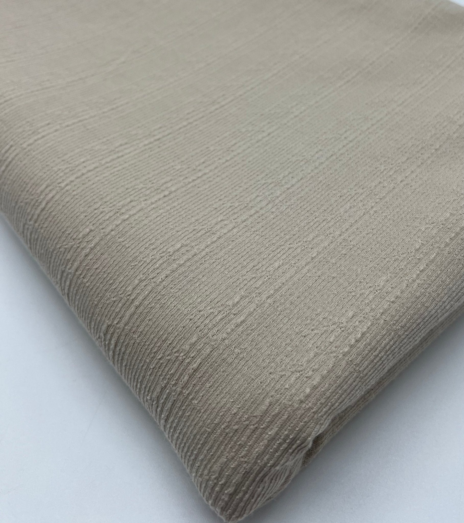 Stone Soft Striped Textured Stretch Fabric - T9 Fabrics