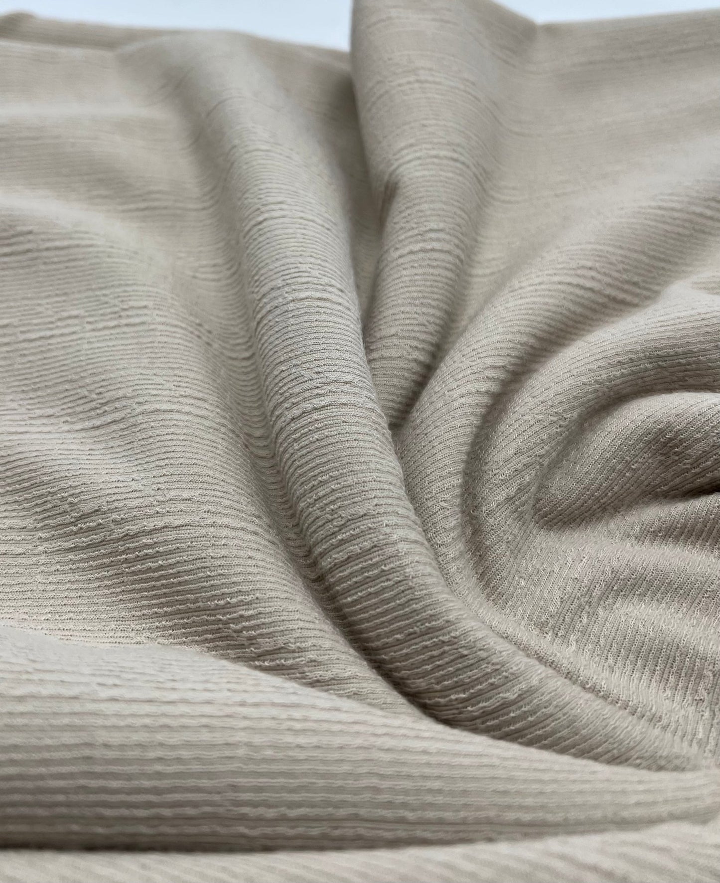 Stone Soft Striped Textured Stretch Fabric - T9 Fabrics