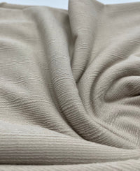 Stone Soft Striped Textured Stretch Fabric - T9 Fabrics