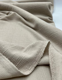 Stone Soft Striped Textured Stretch Fabric - T9 Fabrics