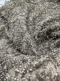 Stone Textured Hair Mesh Fabric Stretch - T9 Fabrics