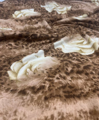 Tan Rose Super Soft Soft Touch 4 Way Stretch Fabric - T9 Fabrics