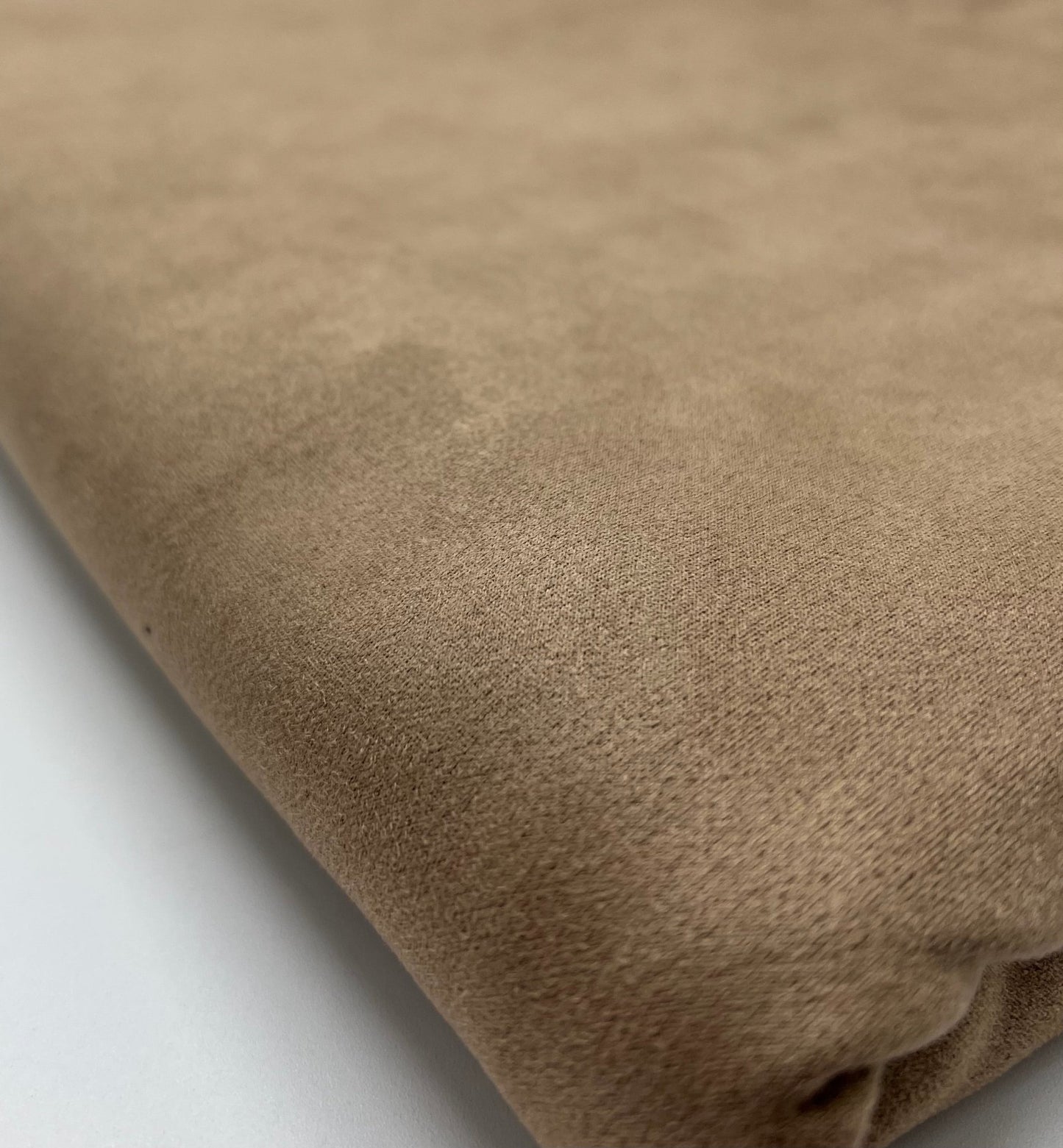 Tan Scuba Suede Jersey Fabric 4 Way Stretch - T9 Fabrics