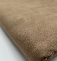Tan Scuba Suede Jersey Fabric 4 Way Stretch - T9 Fabrics