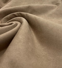 Tan Scuba Suede Jersey Fabric 4 Way Stretch - T9 Fabrics