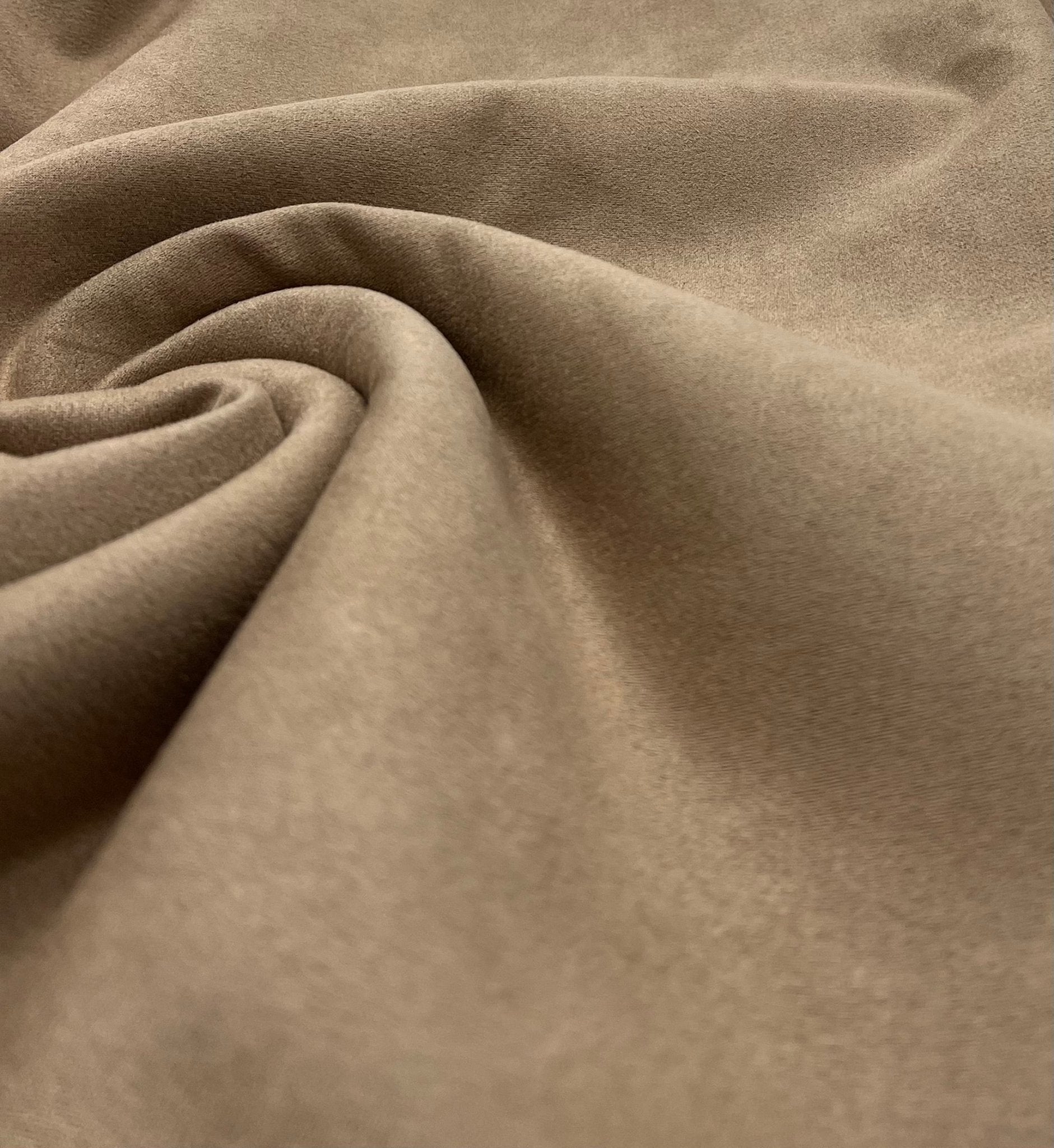 Tan Scuba Suede Jersey Fabric 4 Way Stretch - T9 Fabrics