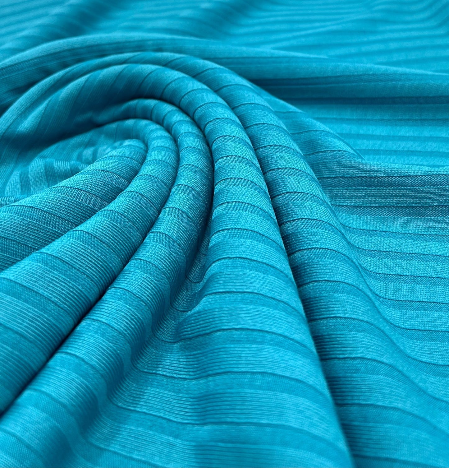 Teal 8x4 Wide Rib Stretch Fabric - T9 Fabrics