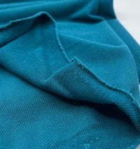 Teal Lightweight Stretch French Terry Loopback Fabric - T9 Fabrics