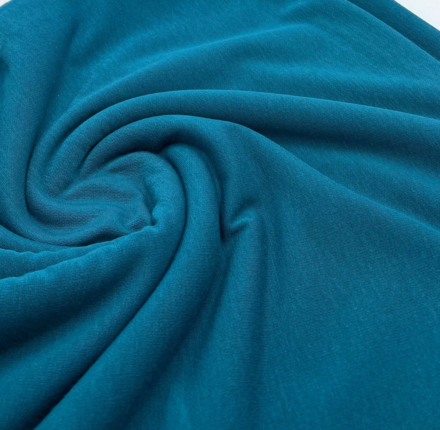 Teal Lightweight Stretch French Terry Loopback Fabric - T9 Fabrics