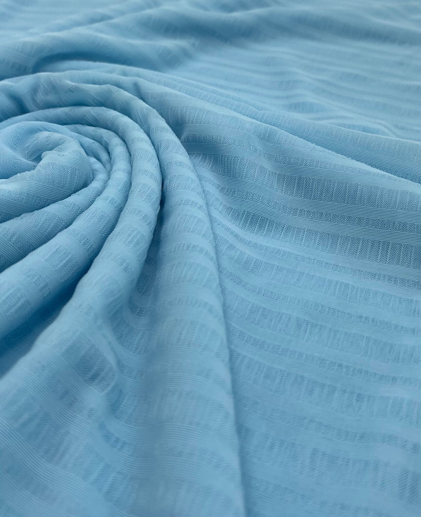 Textured Blue Mesh Fabric Stretch - T9 Fabrics