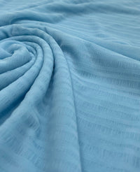 Textured Blue Mesh Fabric Stretch - T9 Fabrics