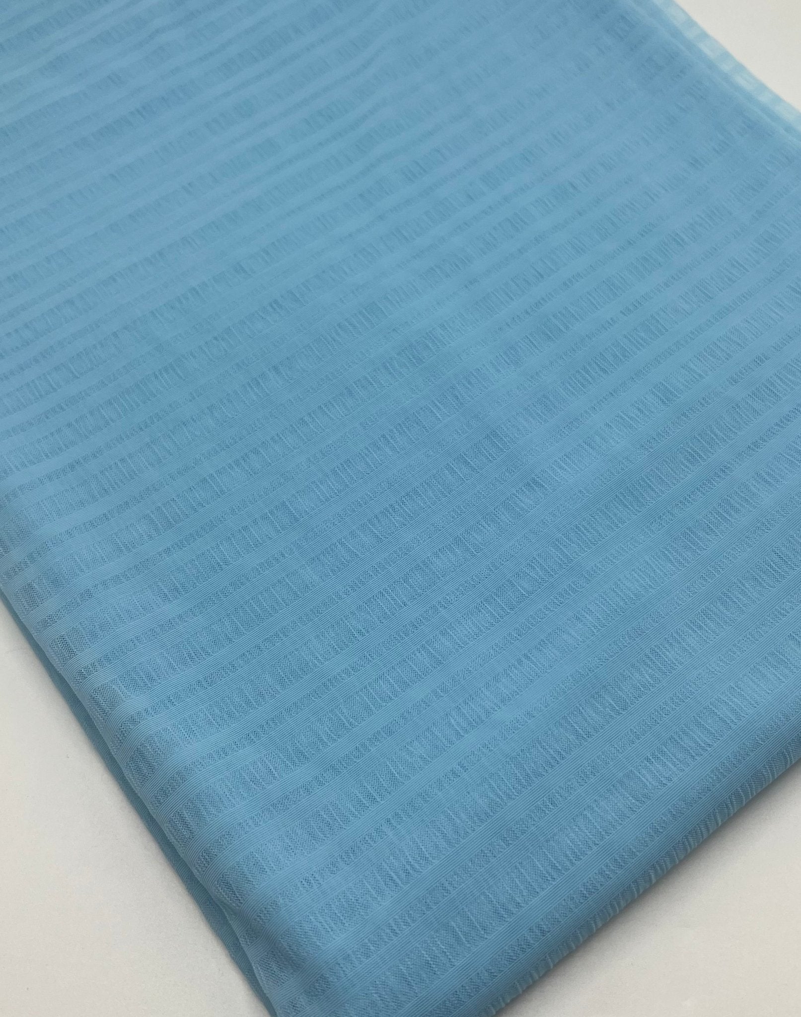 Textured Blue Mesh Fabric Stretch - T9 Fabrics