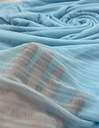 Textured Blue Mesh Fabric Stretch - T9 Fabrics