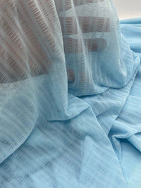 Textured Blue Mesh Fabric Stretch - T9 Fabrics