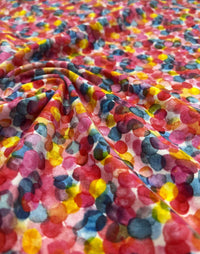 Watercolour Rainbow Cotton Stretch Jersey 200 GSM 95/5 Lycra 4 Way Stretch - T9 Fabrics