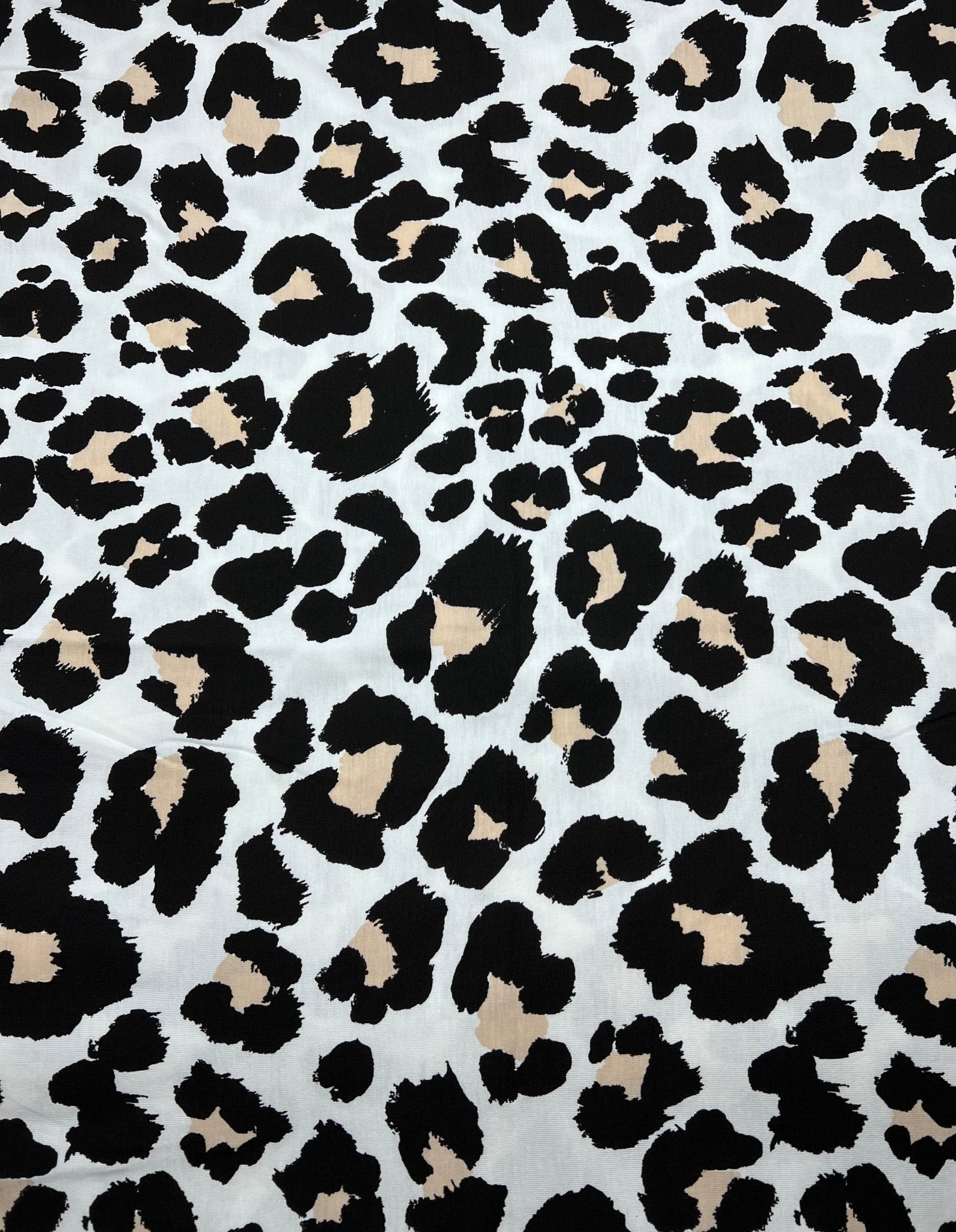 White Black Tie Dye Print Viscose Elastane Fabric - T9 Fabrics