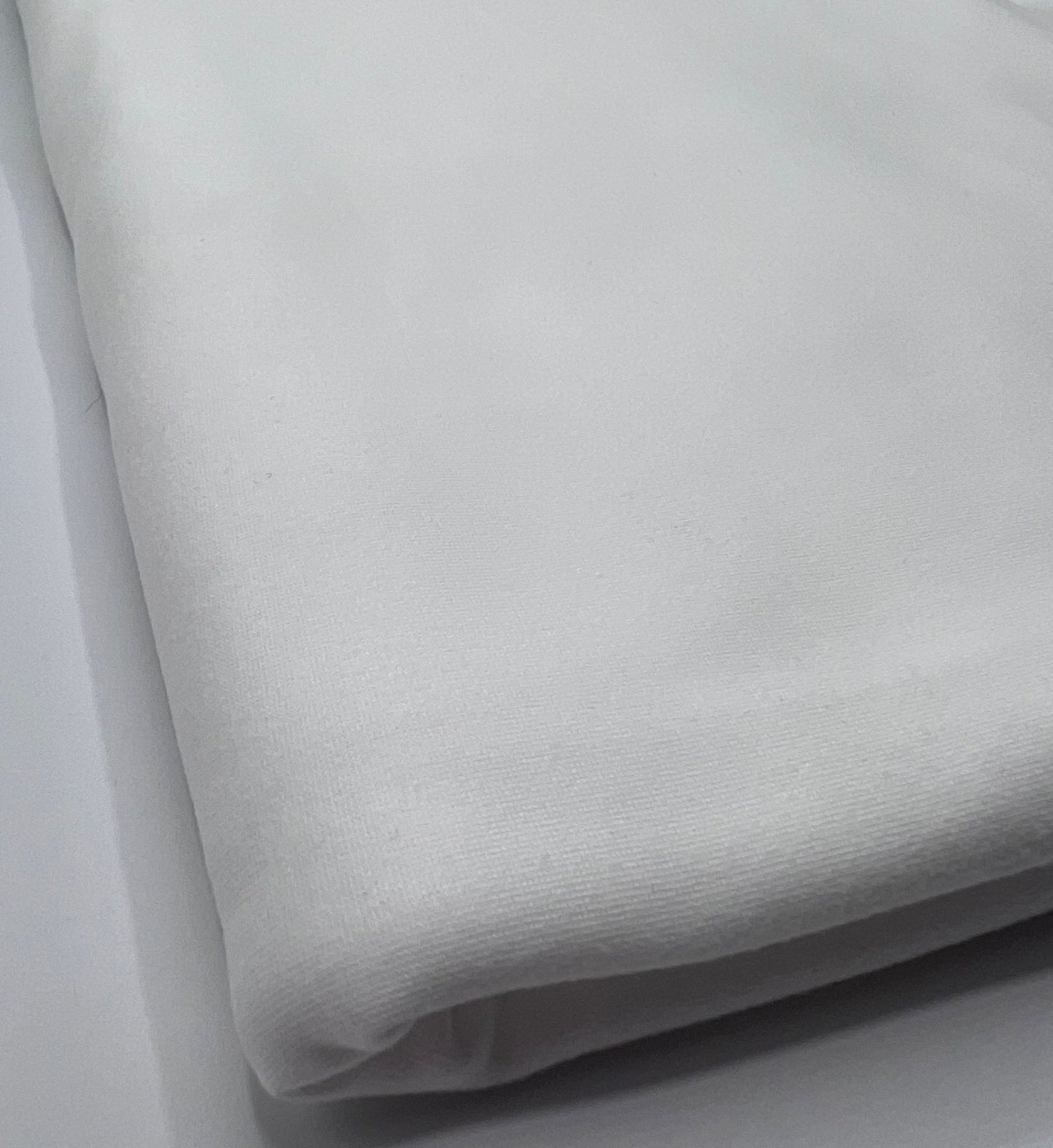 White Cotton Lycra Stretch Jersey Fabric - T9 Fabrics