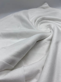 White Cotton Lycra Stretch Jersey Fabric - T9 Fabrics