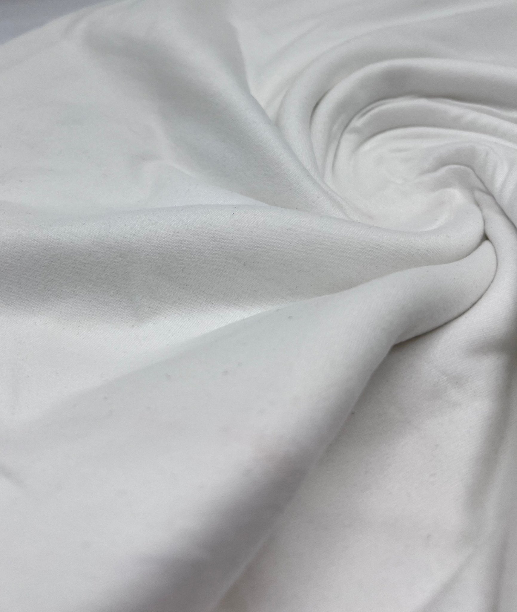 White Cotton Lycra Stretch Jersey Fabric - T9 Fabrics