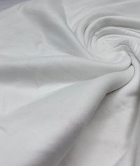 White Cotton Lycra Stretch Jersey Fabric - T9 Fabrics