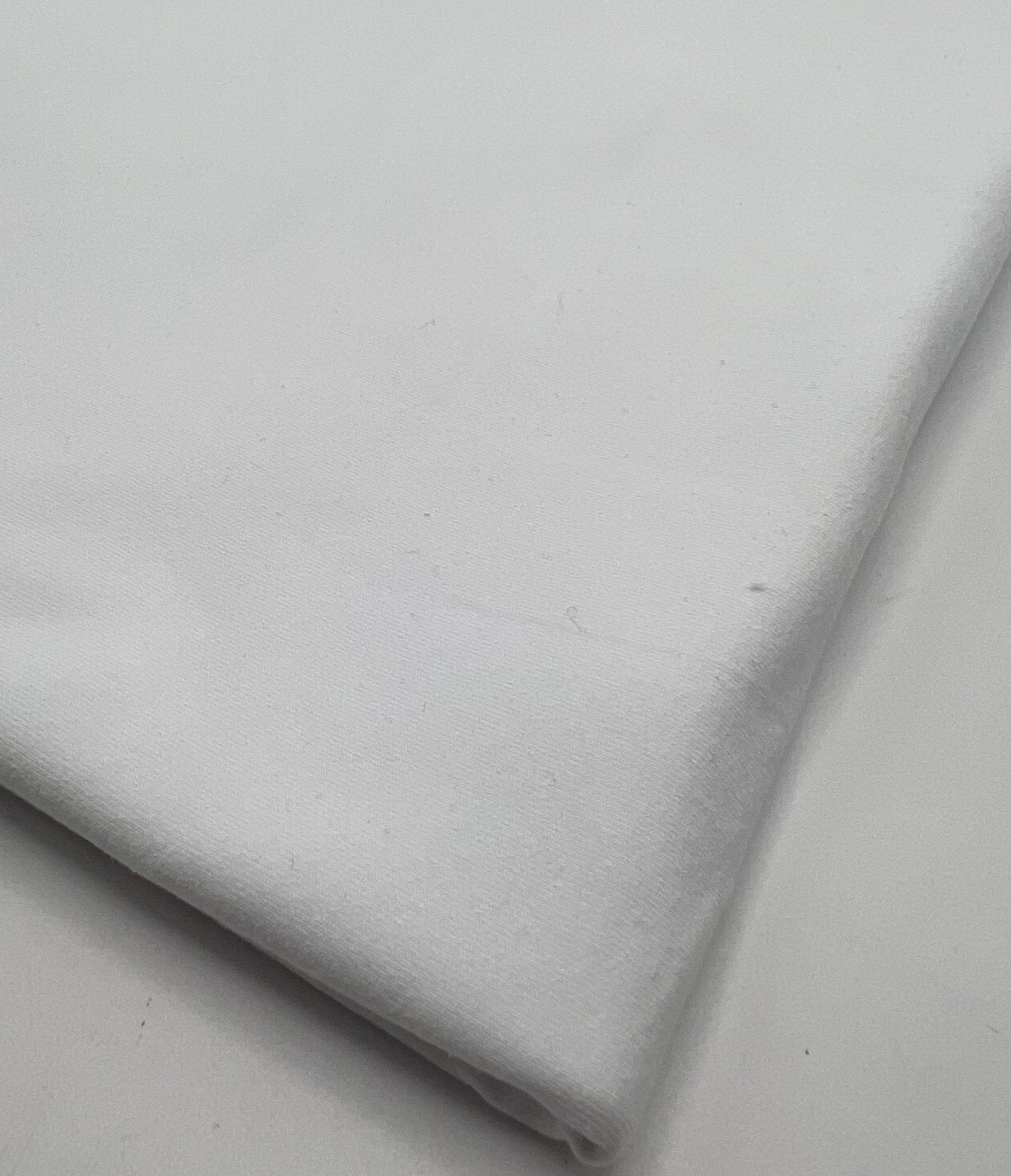 White Cotton Stretch Jersey 200 GSM 95/5 Lycra 4 Way Stretch - T9 Fabrics