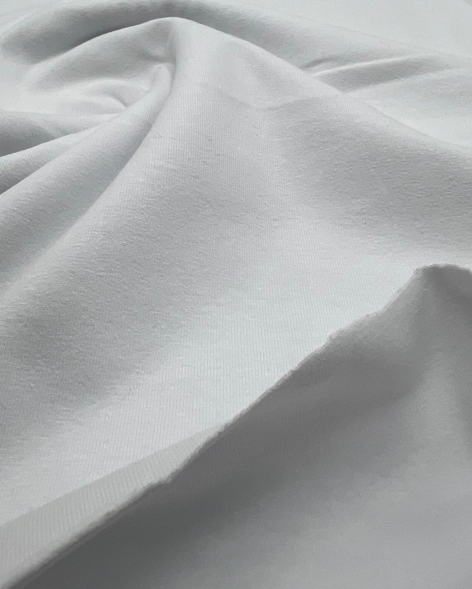 White Cotton Stretch Jersey 200 GSM 95/5 Lycra 4 Way Stretch - T9 Fabrics