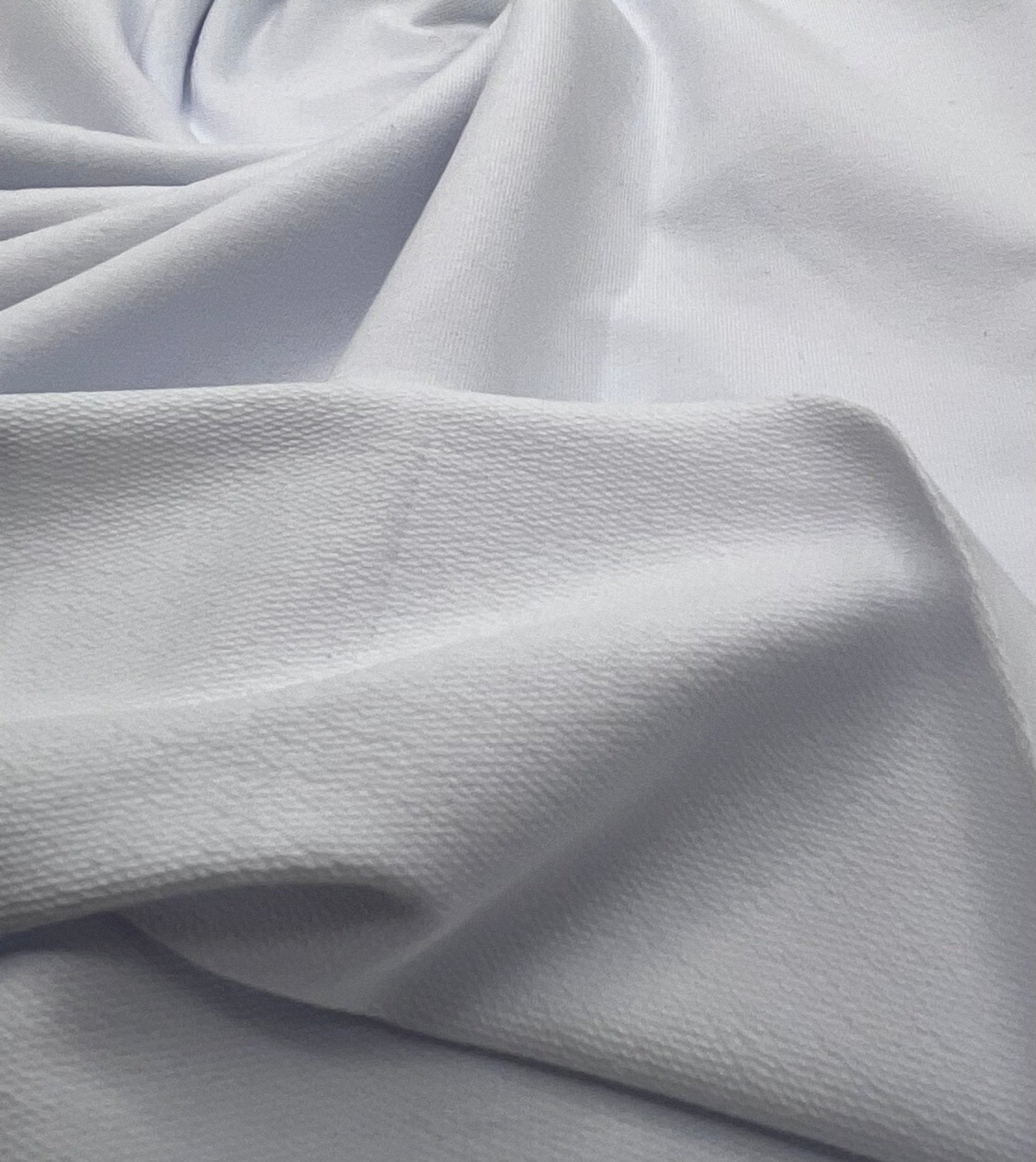 White French Terry Loopback Cotton Jersey 230 GSM 95/5 Lycra 4 Way Stretch - T9 Fabrics