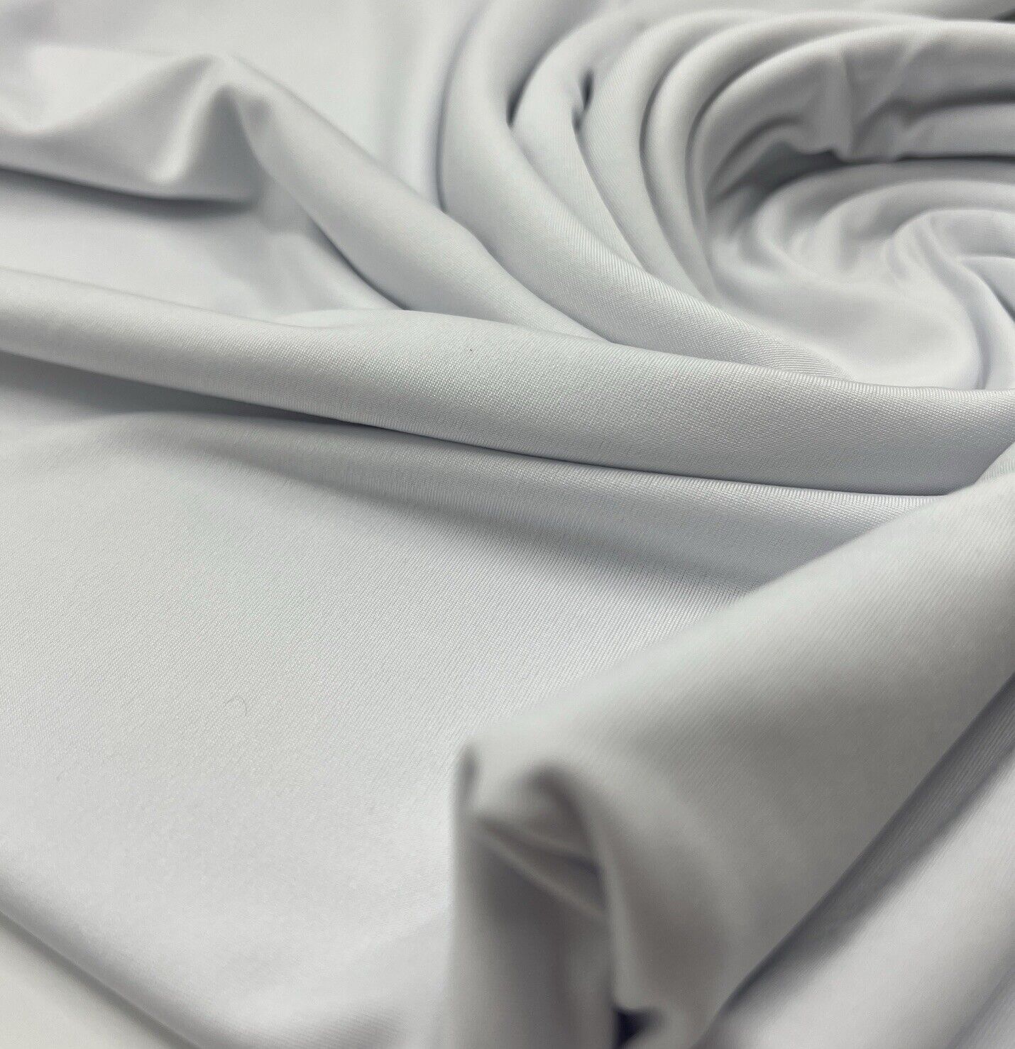 White Plain Soft Touch Stretch Fabric - T9 Fabrics