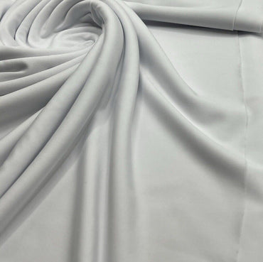 White Plain Soft Touch Stretch Fabric - T9 Fabrics