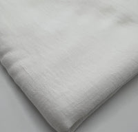 White Polyester Linen Non Stretch Fabric - T9 Fabrics