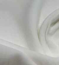 White Polyester Linen Non Stretch Fabric - T9 Fabrics