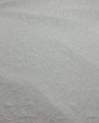 White Textured Jacquard 2 Way Stretch Fabric - T9 Fabrics