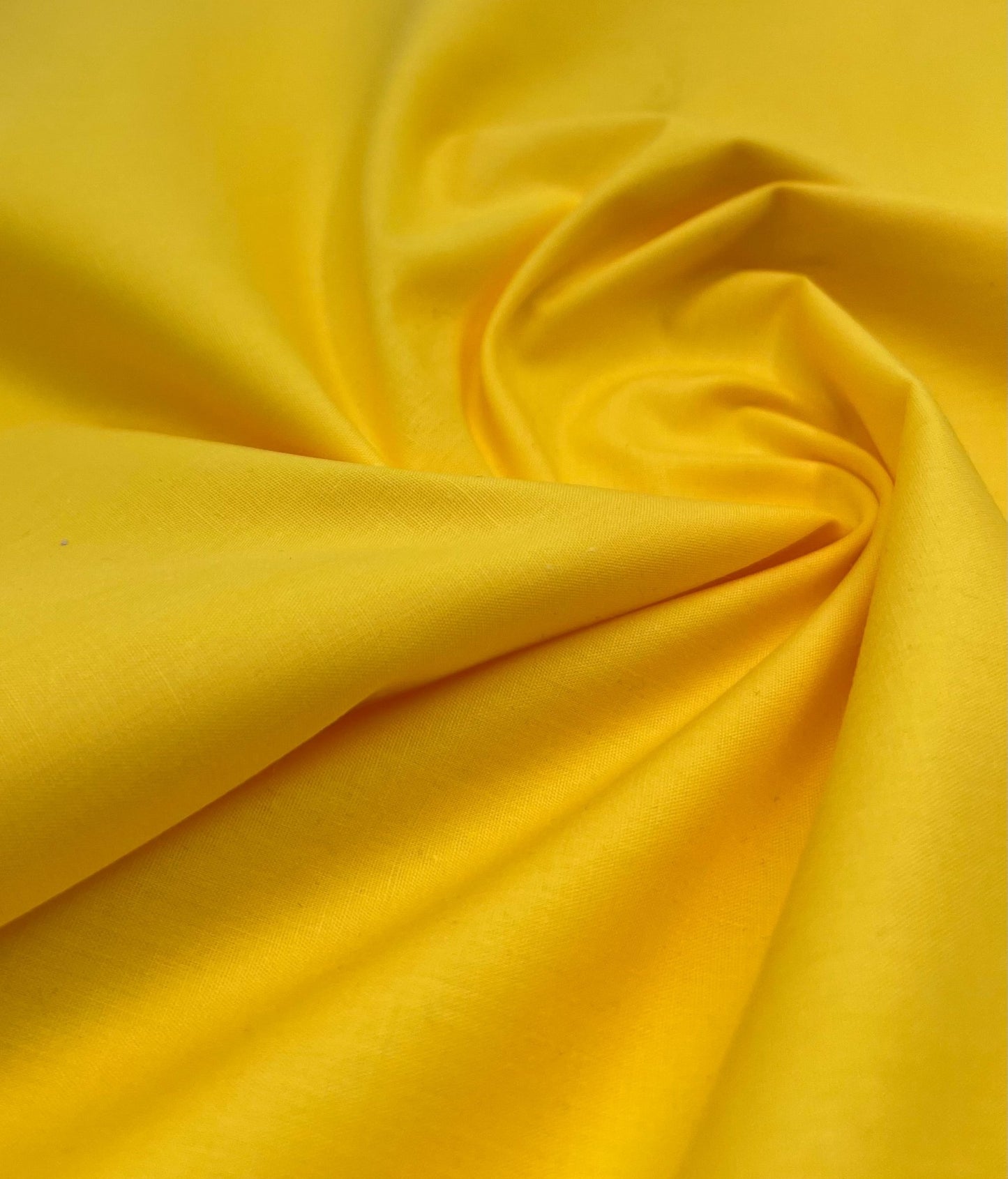 Yellow Plain Poly Cotton 105 GSM 80/20 44 Inch Non Stretch - T9 Fabrics