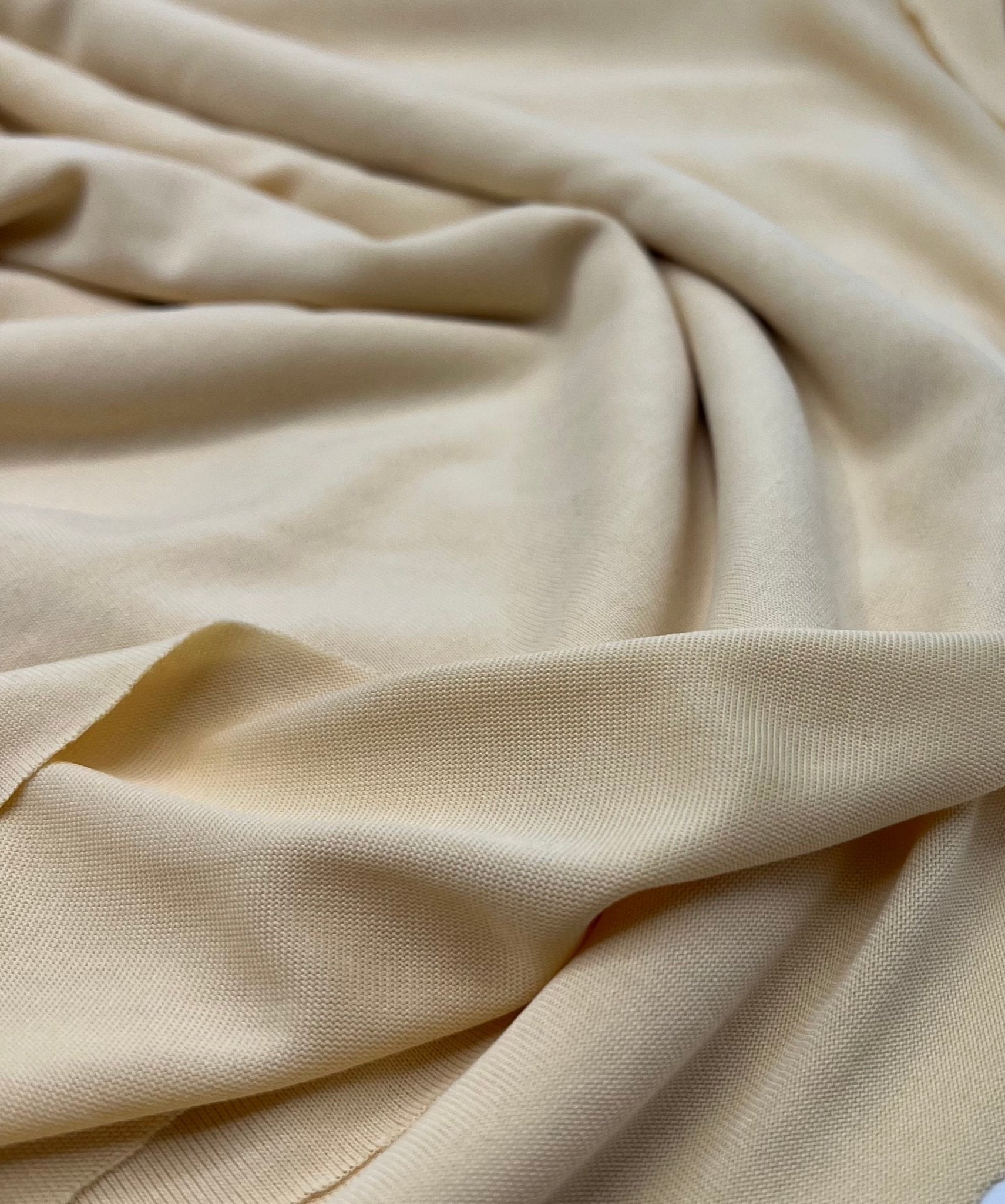 Yellow Straw Modal 200GSM 2 Way Stretch Fabric - T9 Fabrics