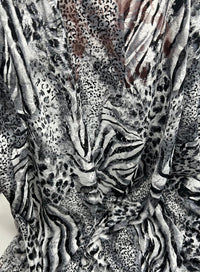 Zebra Multi Animal Lace Fabric Stretch - T9 Fabrics