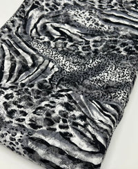 Zebra Multi Animal Lace Fabric Stretch - T9 Fabrics